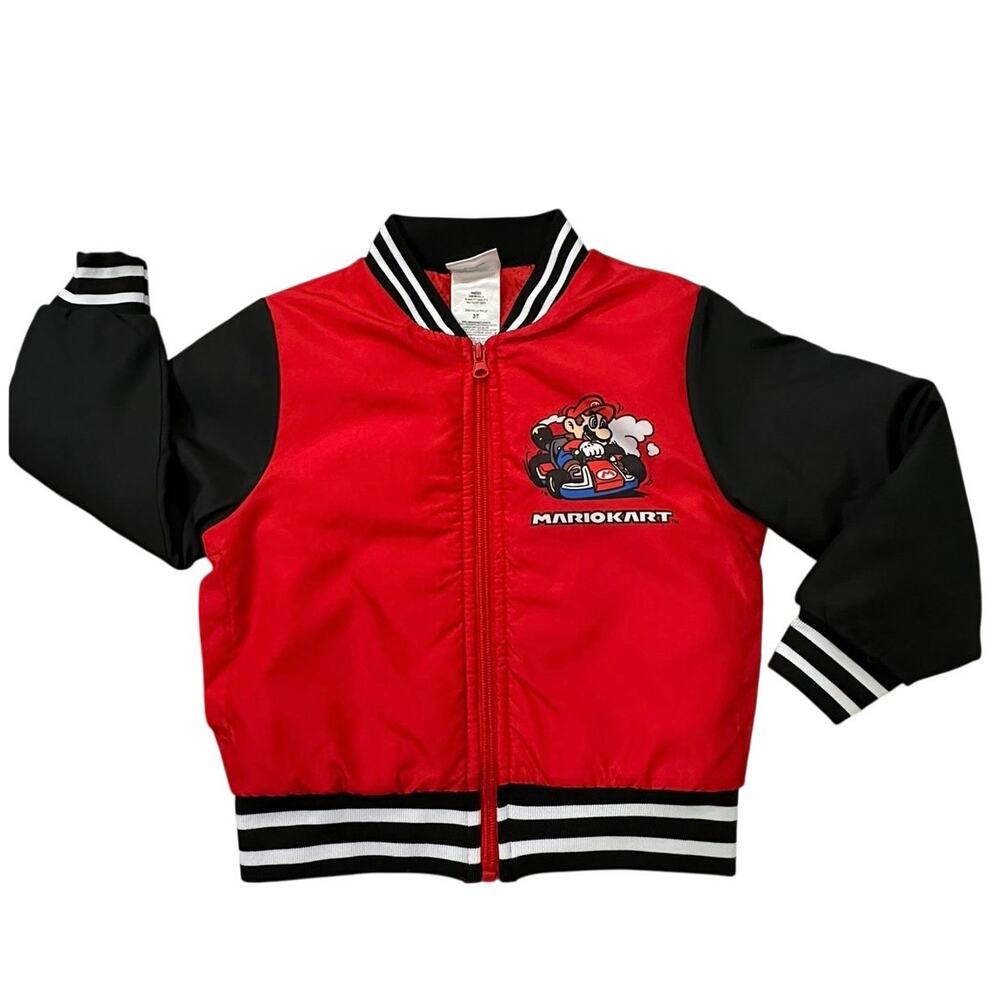 Nintendo Mario Kart Kids Bomber Jacket